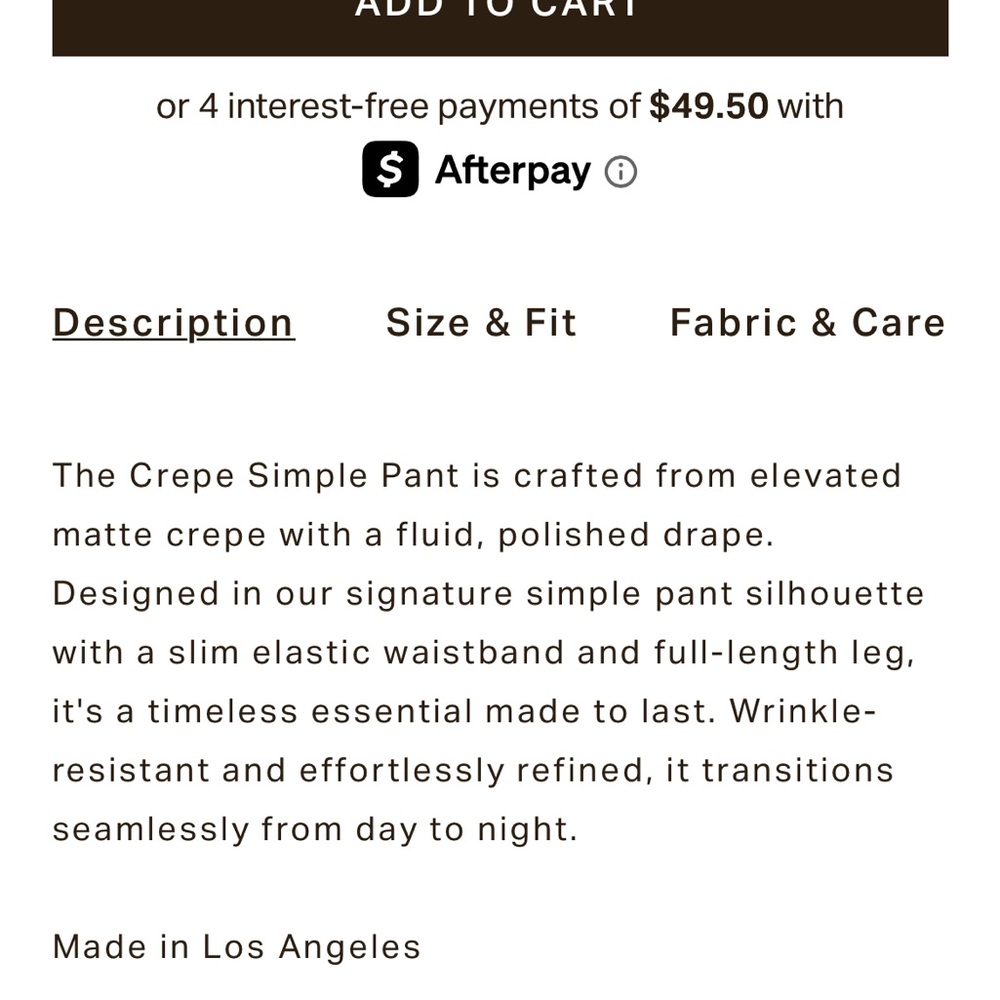 DONNI Simple Crepe Black Trousers - Picture 9 of 11